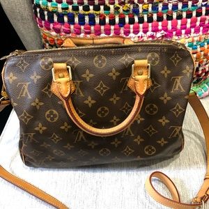 Louis Vuitton Monogram Speedy 30 Bandouliere